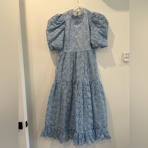 Sister Jane Light Blue Floral Kids Dress
